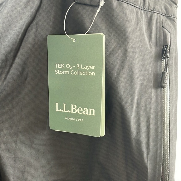 NWT L.L. Bean Women’s Black Tek O2 3 Layer Waterproof Snow Pants - Size XL Pet - Picture 2 of 5